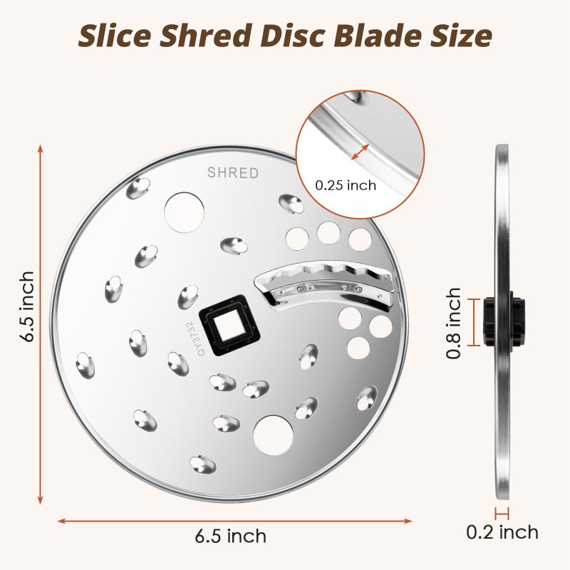 SuperDi Food Processor Slice/Shred Disc Blade Replacement for Hamilton Beach 70730 70740ã€70670ã€70760 - Image 2